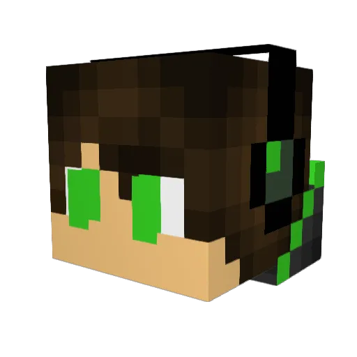 Adam62975 Minecraft avatar head, 3D render
