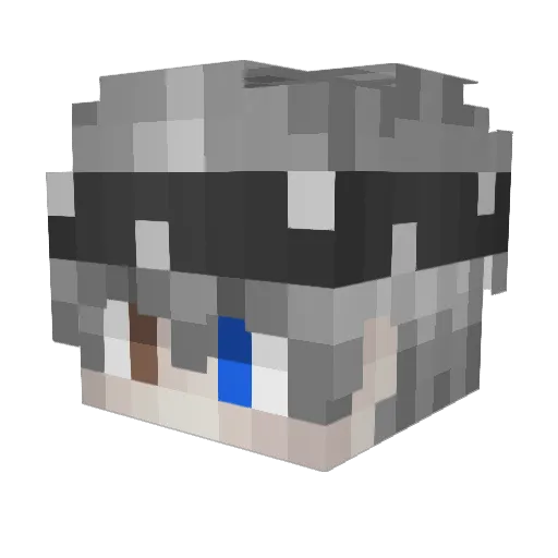 AdamAlsingLover Minecraft avatar head, 3D render