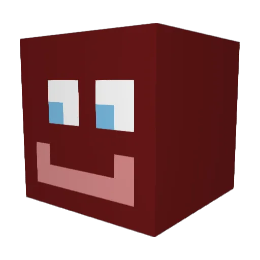 AdamDSaucy Minecraft avatar head, 3D render