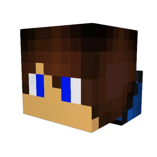 AdamDarwish Minecraft avatar head, 3D render