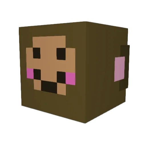 AdamDemirjian Minecraft avatar head, 3D render