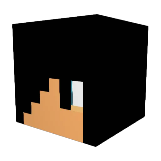 AdamDex Minecraft avatar head, 3D render