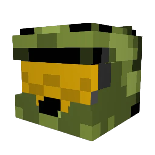 AdamEco Minecraft avatar head, 3D render