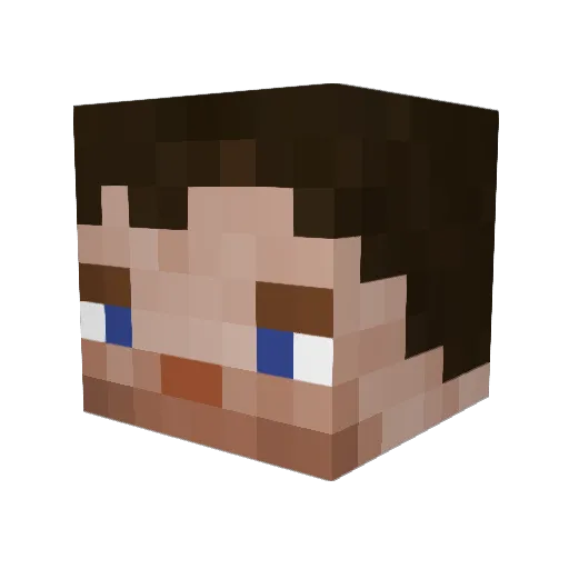 AdamEternal4 Minecraft avatar head, 3D render