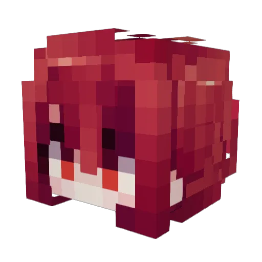 AdamFrostVK Minecraft avatar head, 3D render