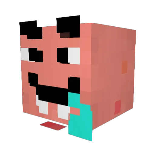 AdamGames66 Minecraft avatar head, 3D render