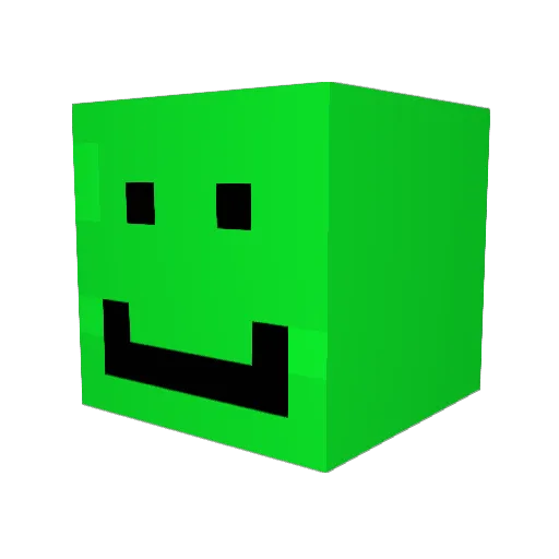 AdamGruber Minecraft avatar head, 3D render