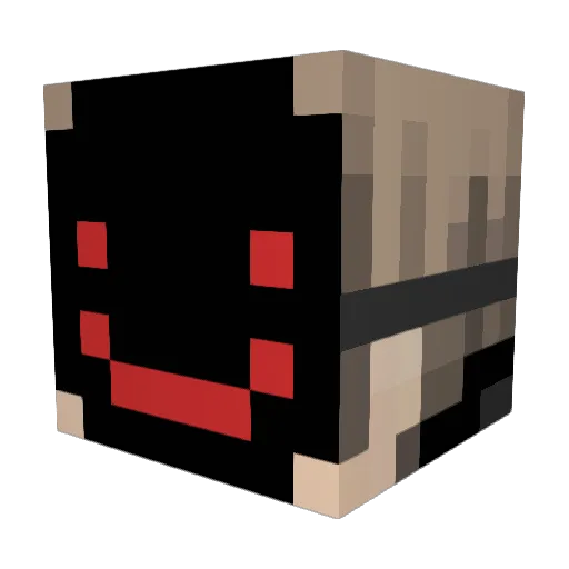 AdamIk0 Minecraft avatar head, 3D render