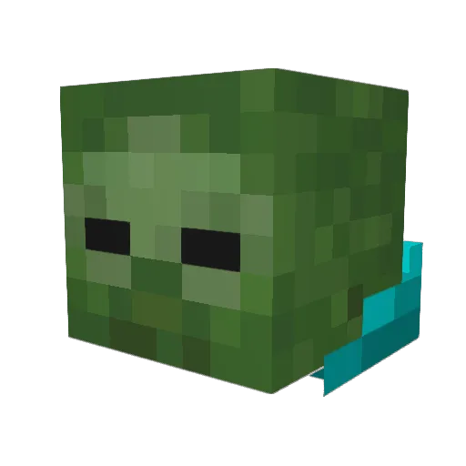 AdamIsCarl Minecraft avatar head, 3D render