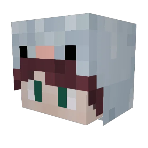 AdamKirkky Minecraft avatar head, 3D render