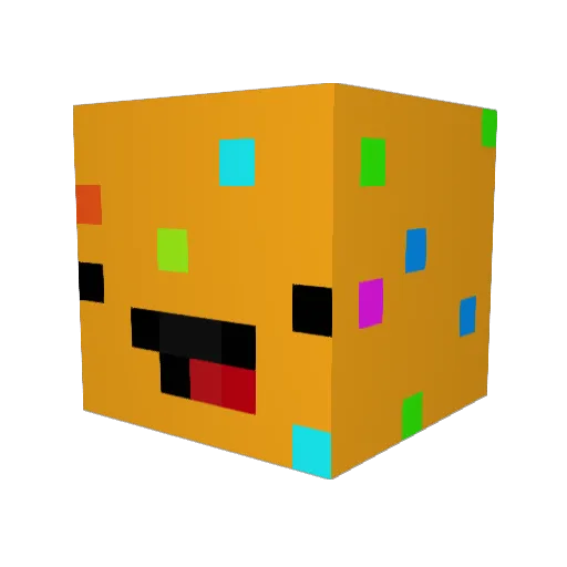AdamOmega1 Minecraft avatar head, 3D render
