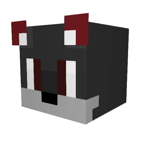 AdamOwnz Minecraft avatar head, 3D render