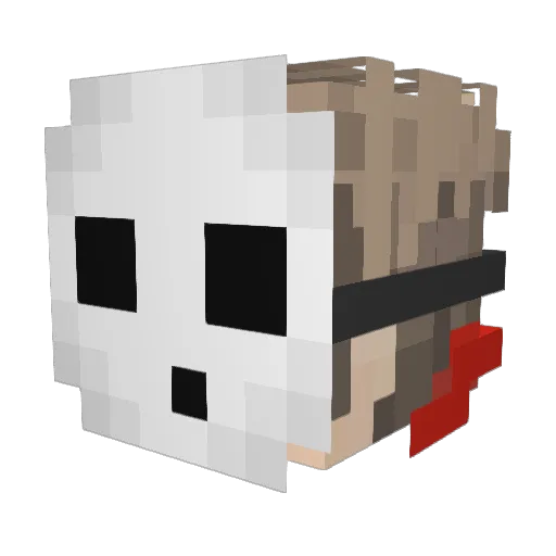 AdamPotter Minecraft avatar head, 3D render