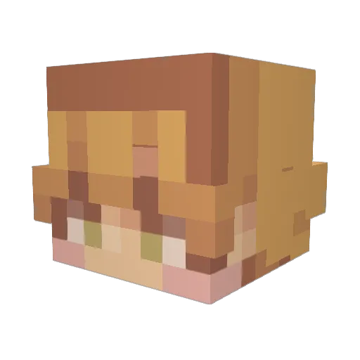 AdamR2602 Minecraft avatar head, 3D render