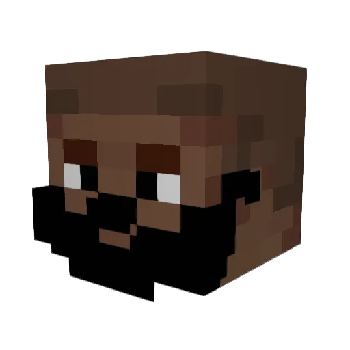 AdamSI75 Minecraft avatar head, 3D render