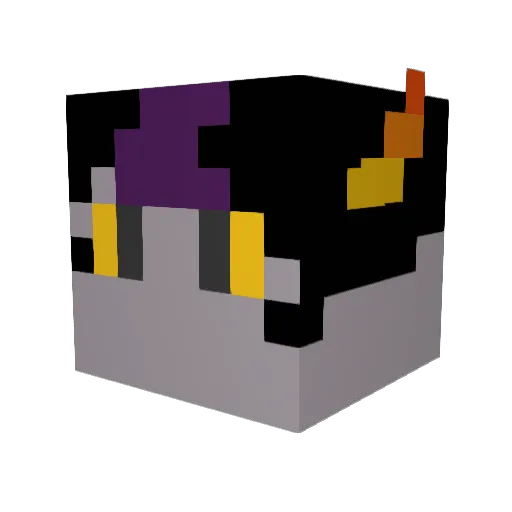 AdamShovel Minecraft avatar head, 3D render