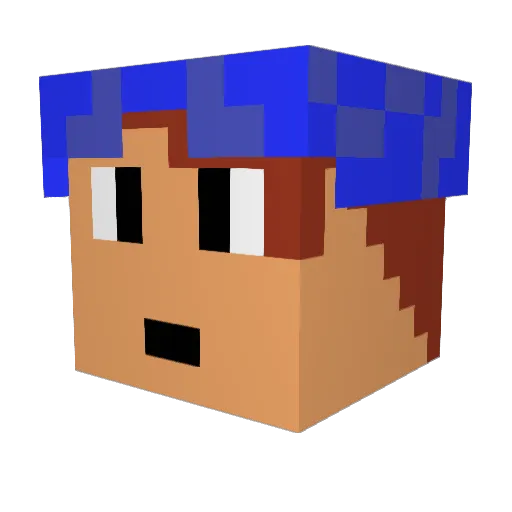 AdamSoCashMoney Minecraft avatar head, 3D render