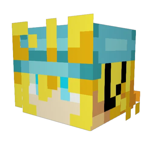 AdamTheC0nqueror Minecraft avatar head, 3D render