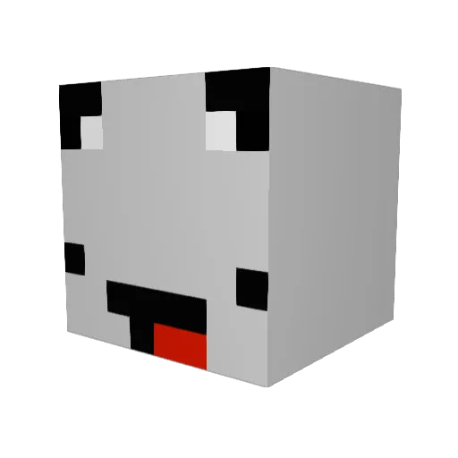 AdamYOYOYO Minecraft avatar head, 3D render
