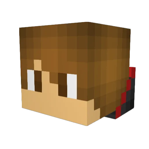 Adam_31 Minecraft avatar head, 3D render