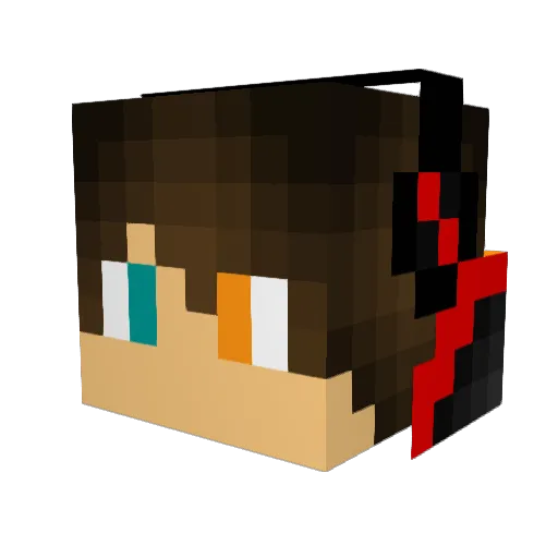 Adam_3389 Minecraft avatar head, 3D render