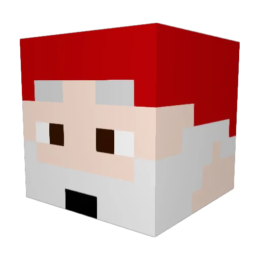 Adam_Desir Minecraft avatar head, 3D render
