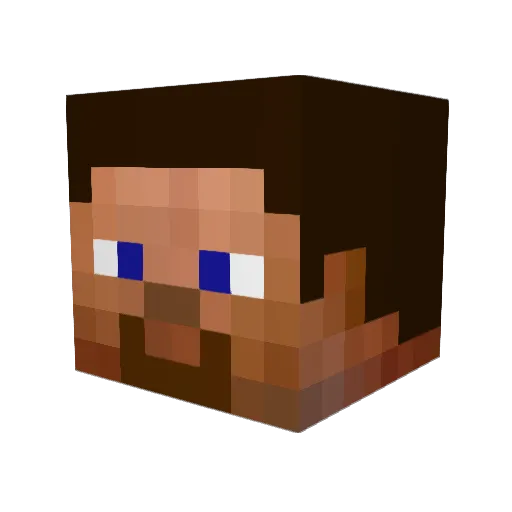 Adamachoo Minecraft avatar head, 3D render