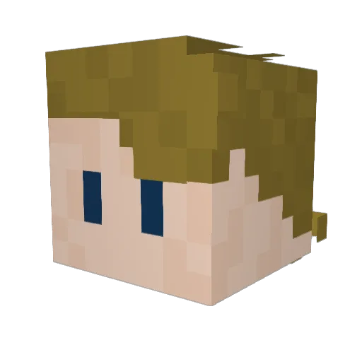 Adamantine08 Minecraft avatar head, 3D render