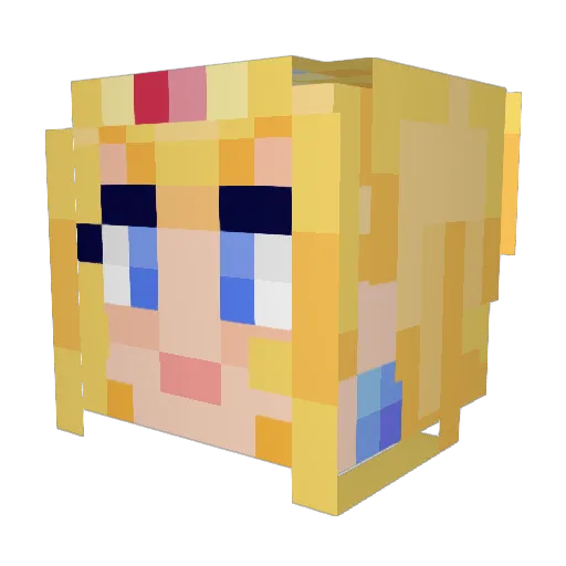 Adambe09 Minecraft avatar head, 3D render