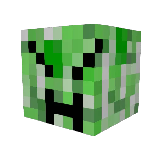 Adamcoolmank Minecraft avatar head, 3D render