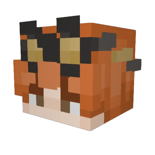 Adamdov Minecraft avatar head, 3D render