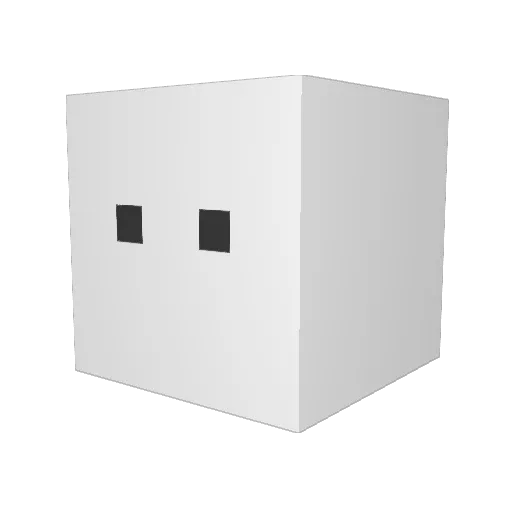 Adamflicker Minecraft avatar head, 3D render