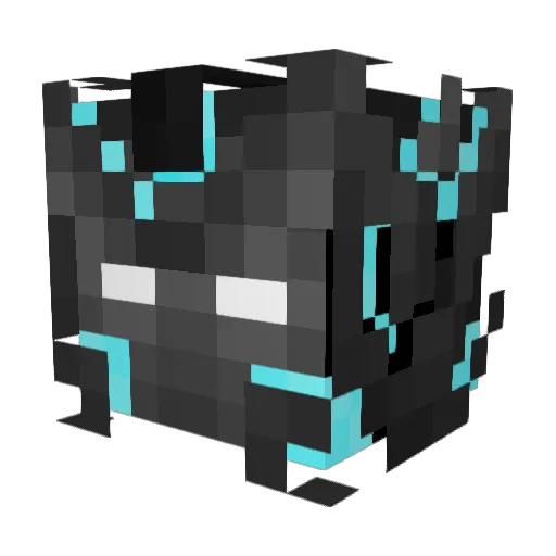 Adamitix Minecraft avatar head, 3D render