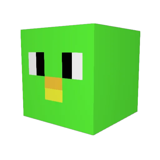Adamix3090 Minecraft avatar head, 3D render