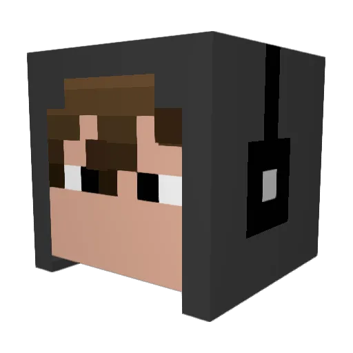 Adamixowy_Adamix Minecraft avatar head, 3D render