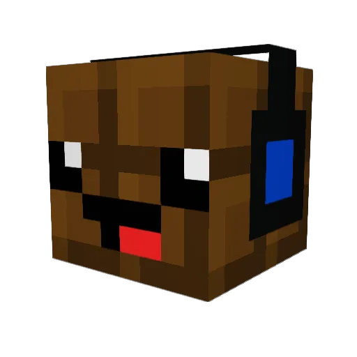 Adamjackson5 Minecraft avatar head, 3D render