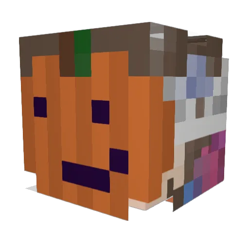 AdamkoAxoDragon Minecraft avatar head, 3D render