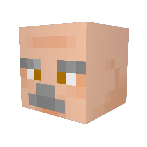 AdammMickiewicz Minecraft avatar head, 3D render