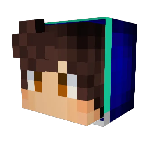 Adamman86 Minecraft avatar head, 3D render