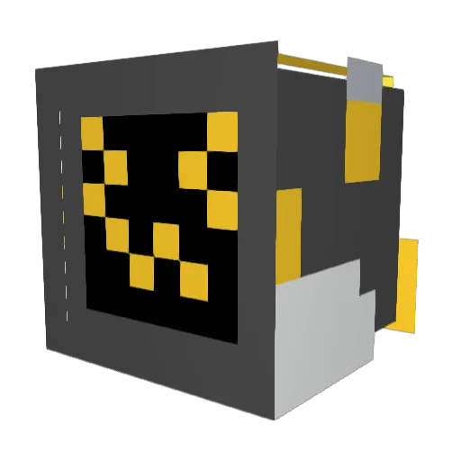 Adammpeters Minecraft avatar head, 3D render