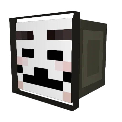 AdamoniExists Minecraft avatar head, 3D render