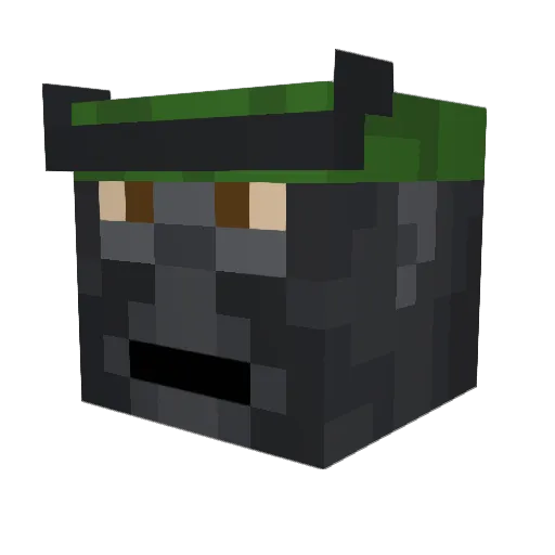 Adamplays2011 Minecraft avatar head, 3D render