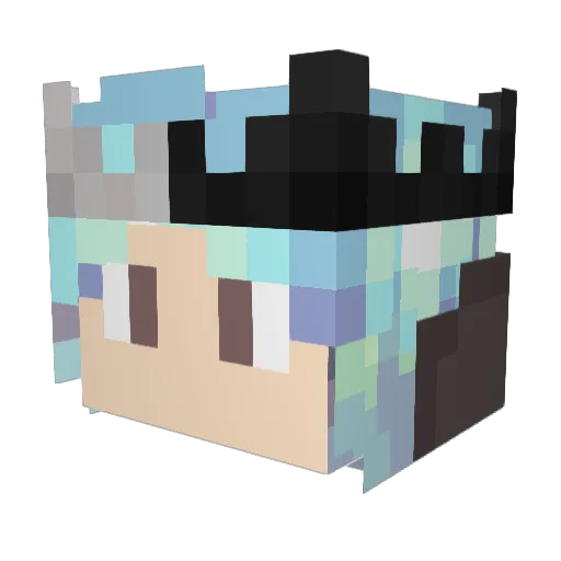 Adampremium Minecraft avatar head, 3D render