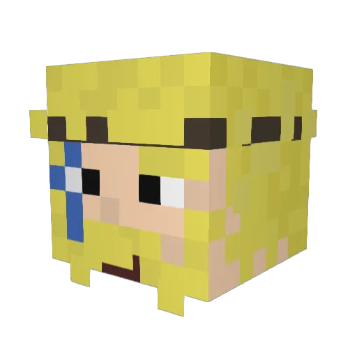 Adamreyno95 Minecraft avatar head, 3D render
