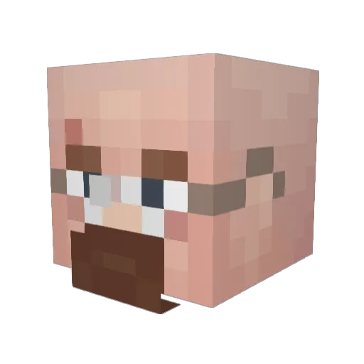 Adamsin4ik Minecraft avatar head, 3D render