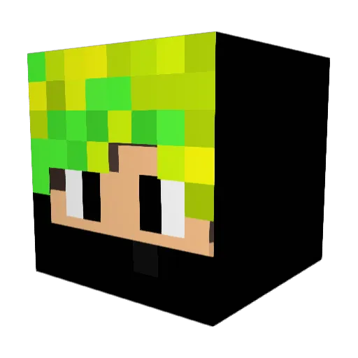 Adamsjs Minecraft avatar head, 3D render