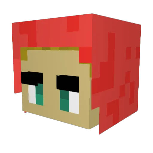 Adamski2002 Minecraft avatar head, 3D render