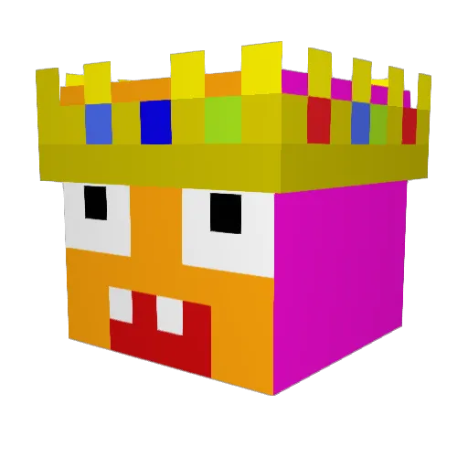 Adamskyyy Minecraft avatar head, 3D render