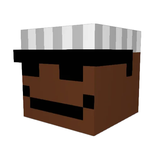 Adamtheboss26 Minecraft avatar head, 3D render