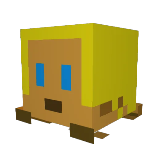 Adamtour Minecraft avatar head, 3D render